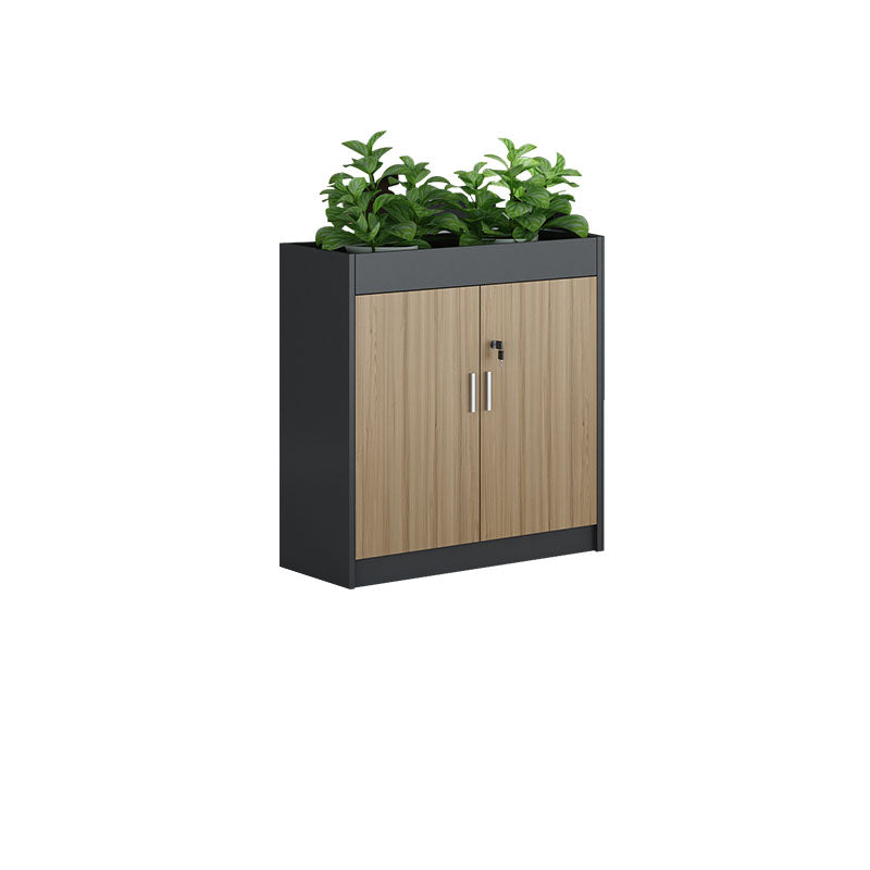 Moderno mobile laterale di contrasto di contrasto mobile in legno per l'ufficio di casa