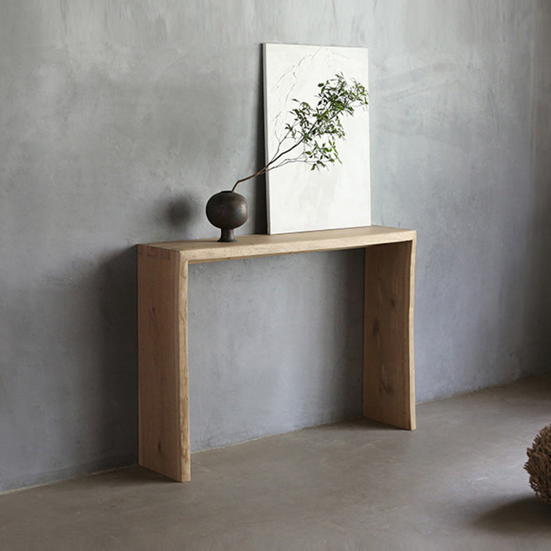 Table d'accent de 12 pouces de large table de console rectangle moderne du milieu du siècle