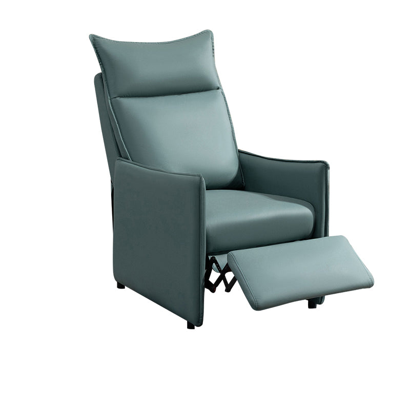 Reclinabile standard in pelle incollata contemporanea con piede indipendente