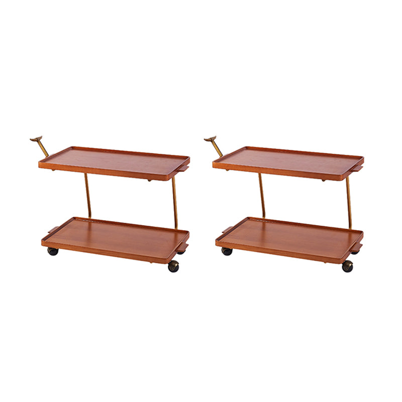 Contemporary Corner Table Rectangular Wood Side Table with Storage 30"L x 16"W x 22"H Brown 2 Clearhalo 'Coffee & Accent Tables' 'End & Side Tables' 'end_side_tables' 'furn' 'furn_end_side_tables' 'Furniture' 'Living Room Furniture' 7090788