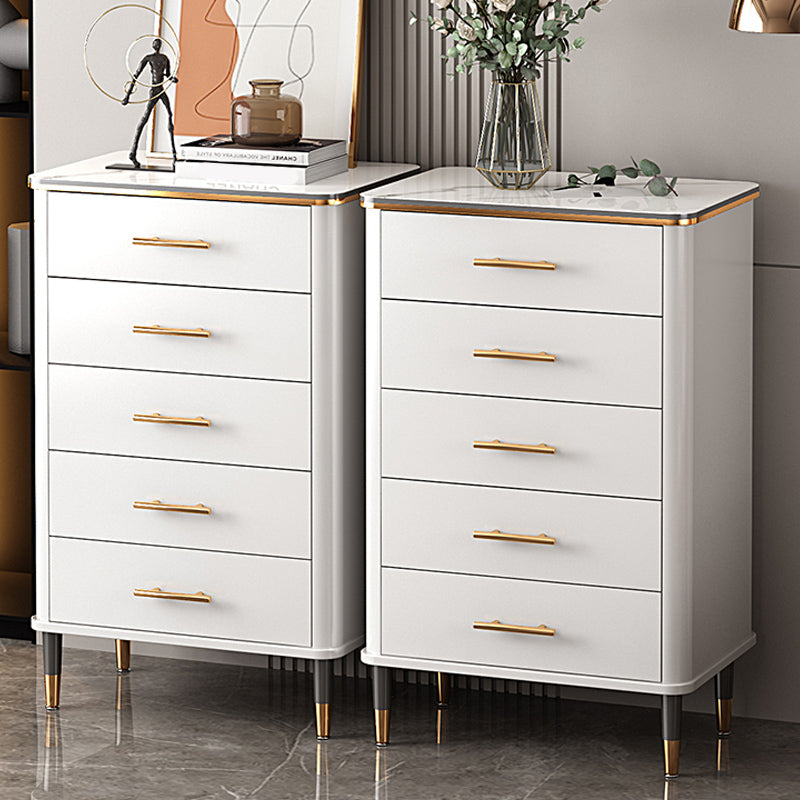 Modern Rectangle Accent Chest Wood Soft Close Drawers Storage Cabinet