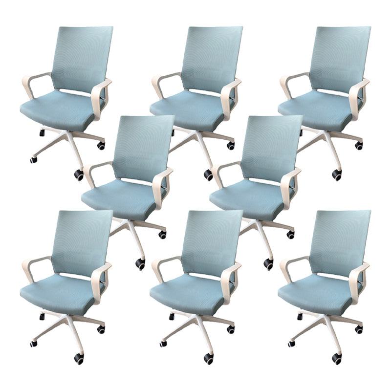 Sedia da ufficio ad armi fissi sedia da altezza regolabile sedia da scrivania con ruote