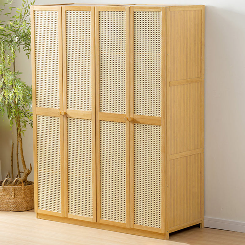 Modern Style Wardrobe Cabinet Wooden Wardrobe Armoire with Shelves 47.2"L x 19.7"W x 62.9"H Clearhalo 'Armoires & Wardrobes' 'armoires_wardrobes' 'Bedroom Furniture' 'furn' 'furn_armoires_wardrobes' 'Furniture' 7095564
