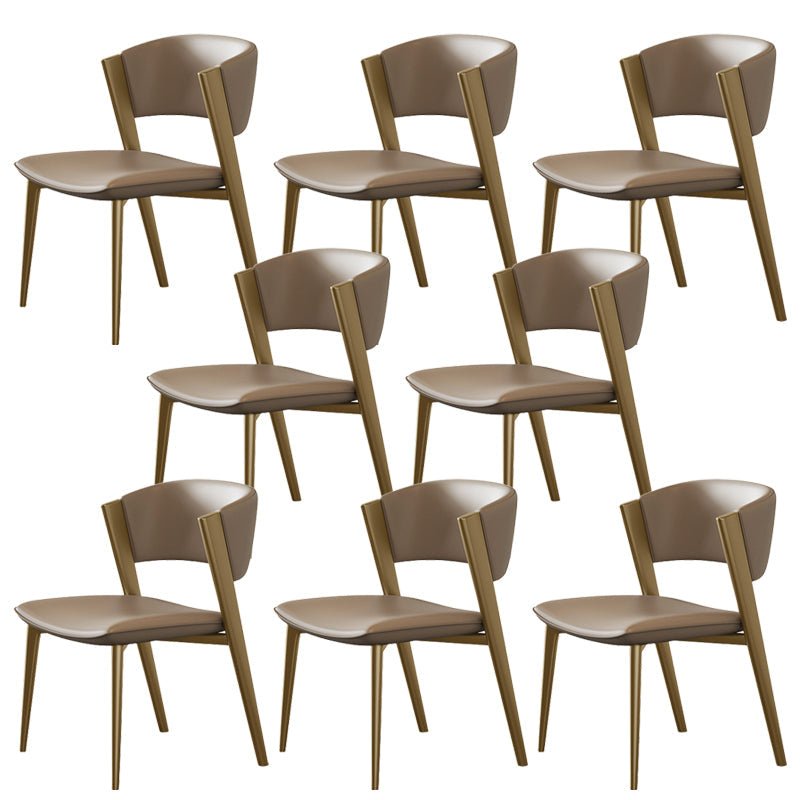 Modern Dining Room Upholstered Chair Faux Leather Home Dining Chair