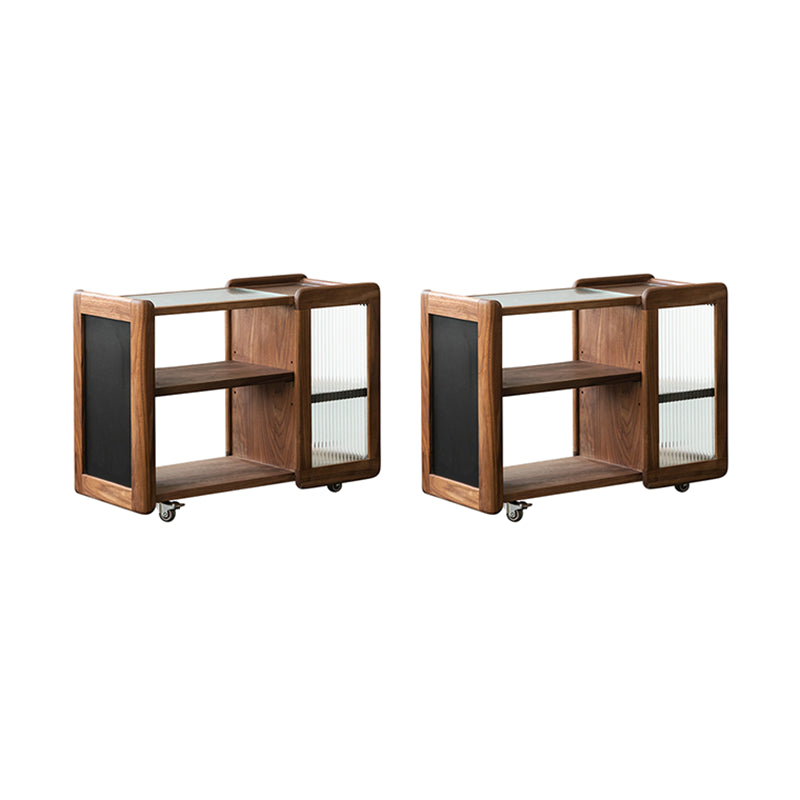 Tavolo laterale contemporaneo da 11,8 "tavolino in legno massiccio