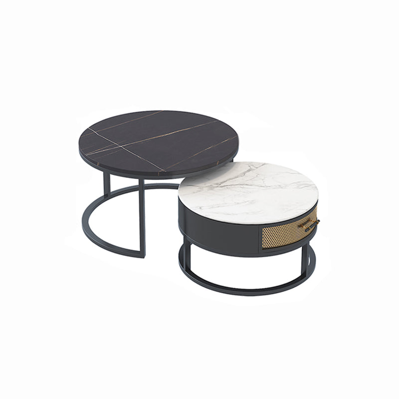 Tavolo da cocktail in cornice caffè top o tavolo finale con cassetti di stoccaggio