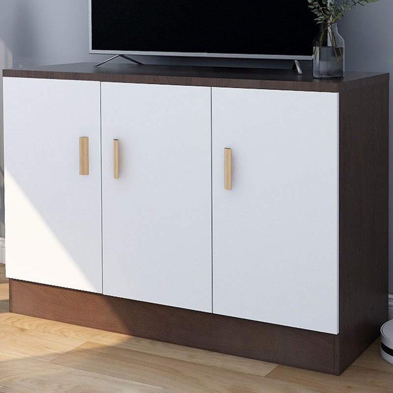 Console con console di media contemporanea ingegnerizzata in legno TV console con porte