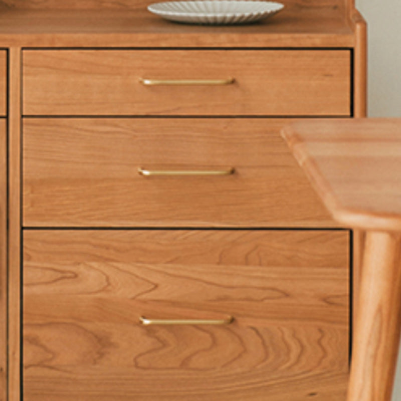 A buffet di pino da pino da pranzo contemporaneo con porte per sala da pranzo