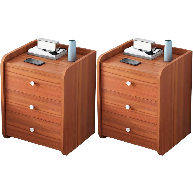 Comodino da tavolo da tavolo da tavolo notturno contemporaneo con 2/3 cassetti per camera da letto