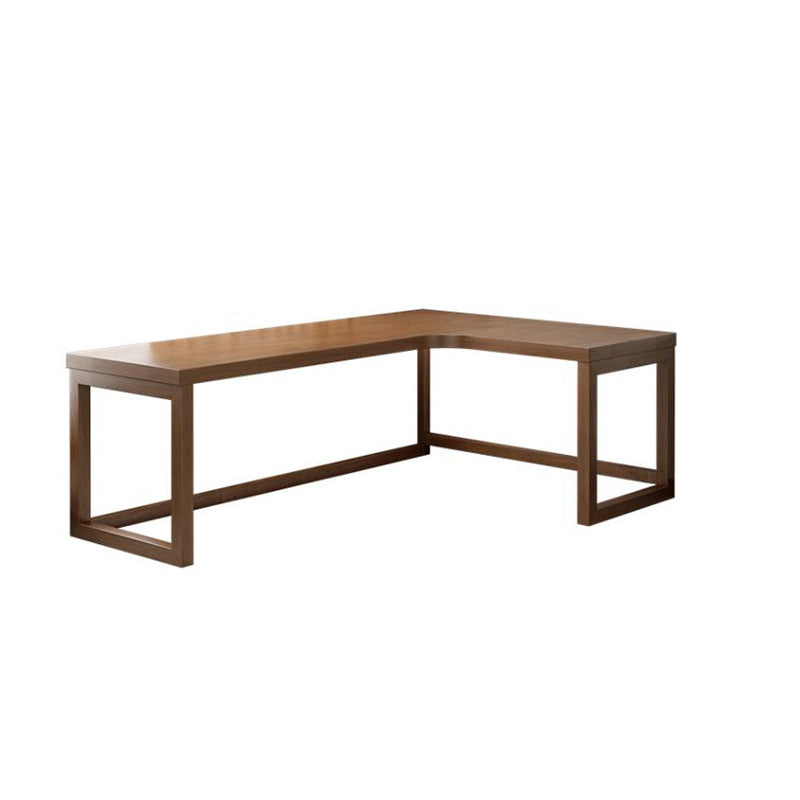 Modern Solid Wood Corner Writing Desk Sled Base 29.53-inch Tall Office Desk Right Hand Return Clearhalo 'furn' 'furn_office_desk' 'Furniture' 'Office Desks' 'Office Furniture' 'office_desk' 7134475