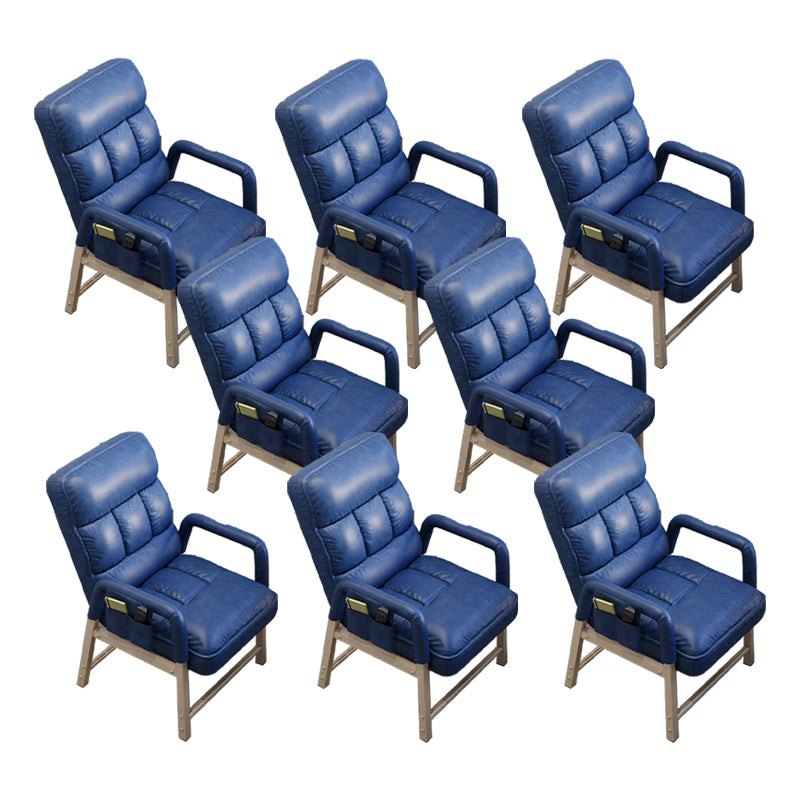 Moderne Fixed Arms Office Chair Polstered Task Stuhl für Zuhause