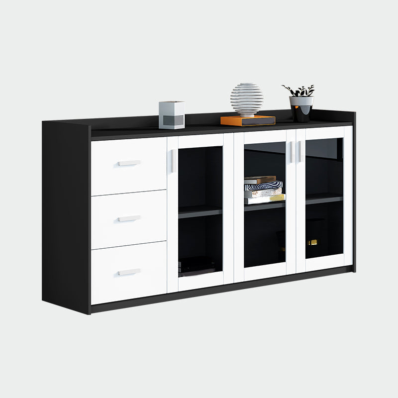 Archivo de panel de contraste de archivos modernos para el archivador de madera para el hogar u oficina