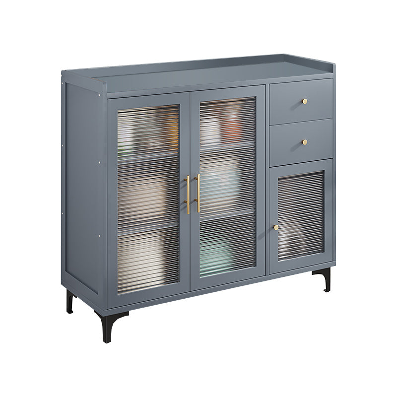 Server di pranzo in bambù del server buffet grigio con archiviazione per cucina