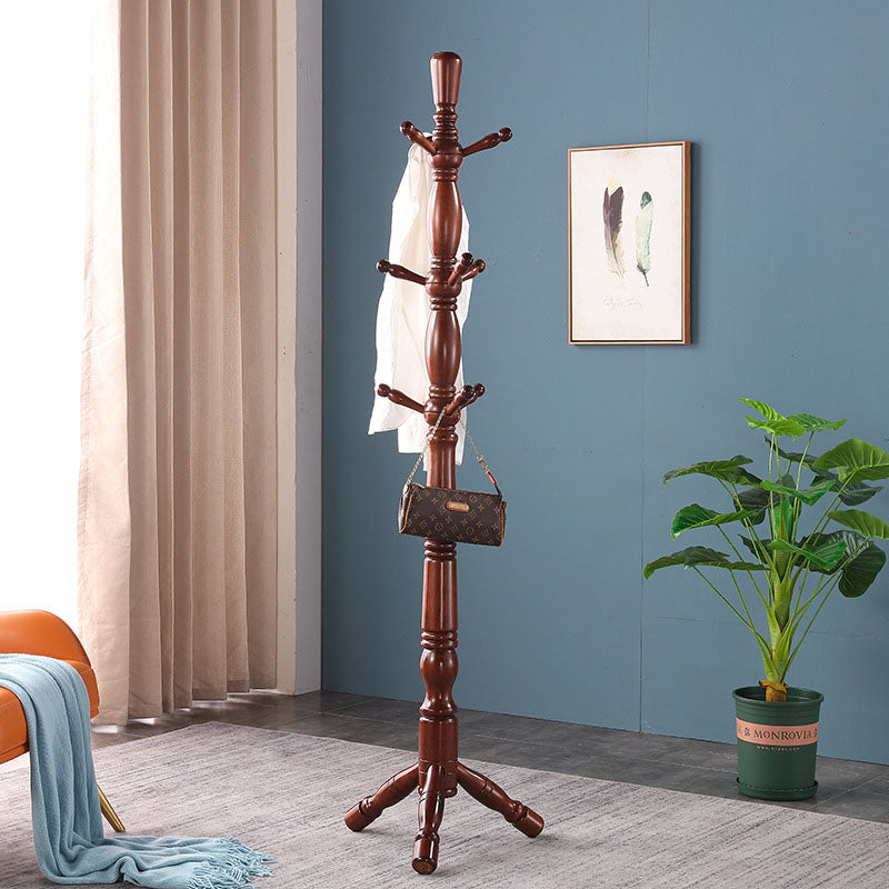 Hall d'entrée moderne du milieu du siècle cintre en bois avec 9 crochets