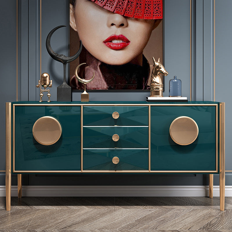 Server di pranzo in legno ingegnerizzato server a buffet contemporanei con cassetti