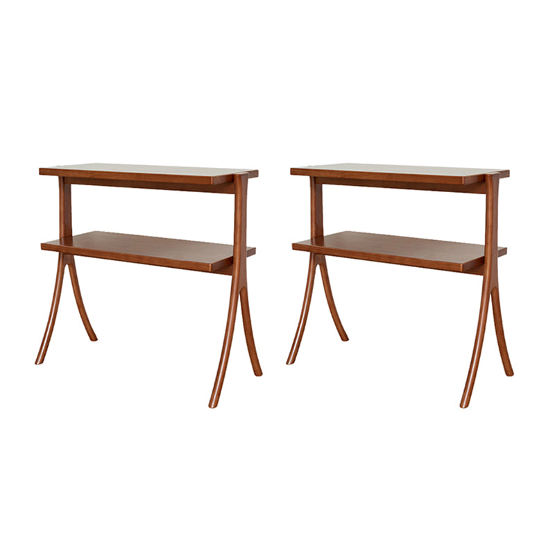 Tavolo ad angolo contemporaneo da 13 "tavolo laterale di accento rettangolare con conservazione