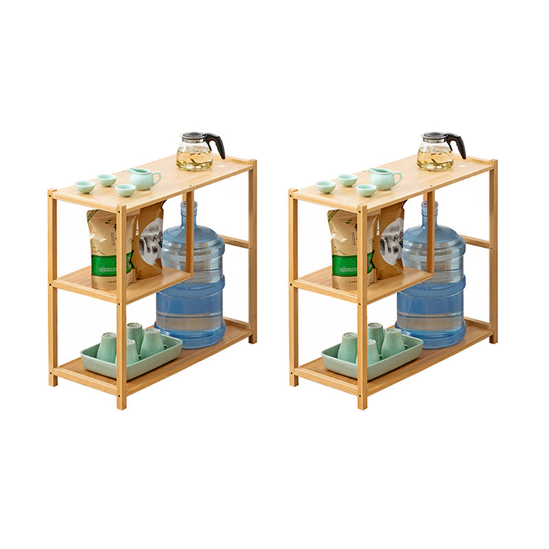 Tavolo d'angolo contemporaneo da 11 "tavolo da legno accento naturale tavolino