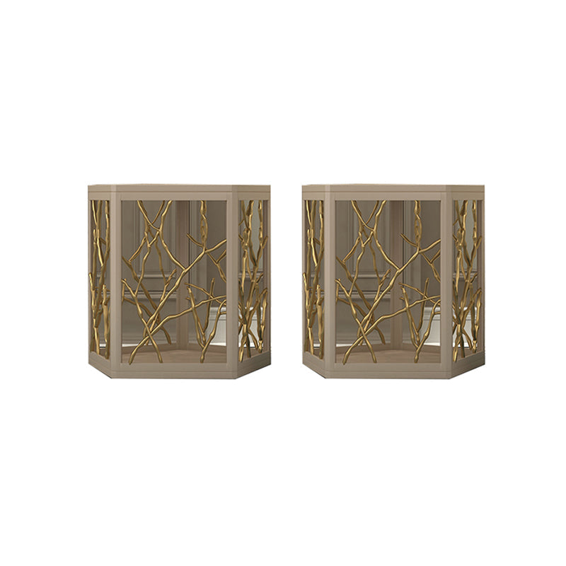 Table d'appoint en bois massif en bois massif de 15 "