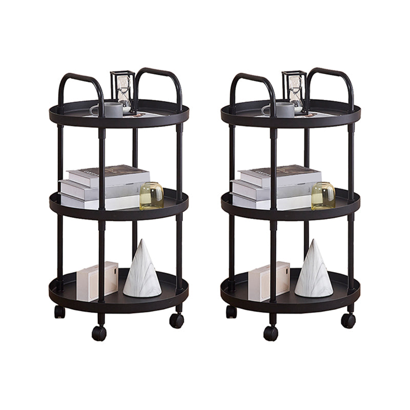 Modern Accent Side Table Round Metal Living Room Corner Table