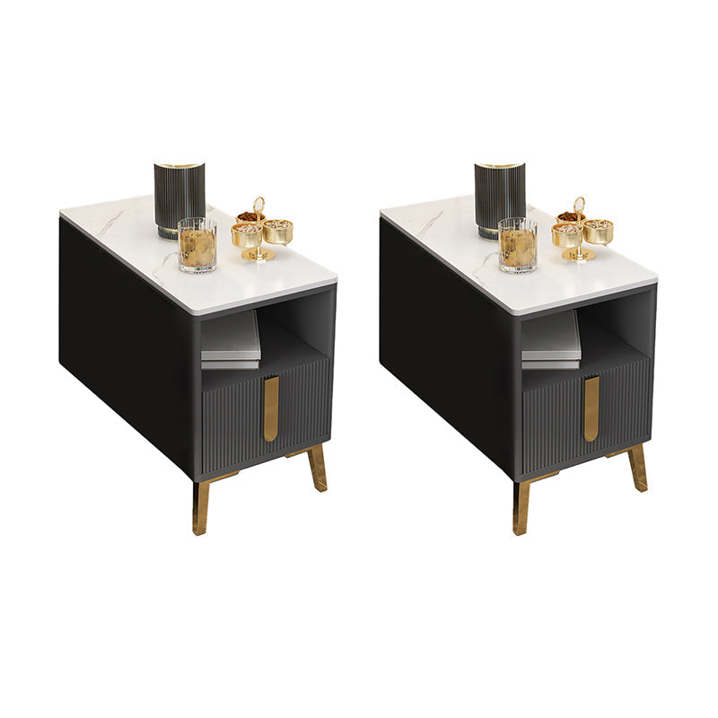 Table de l'extrémité rectangulaire moderniste table d'accent côté canapé en bois