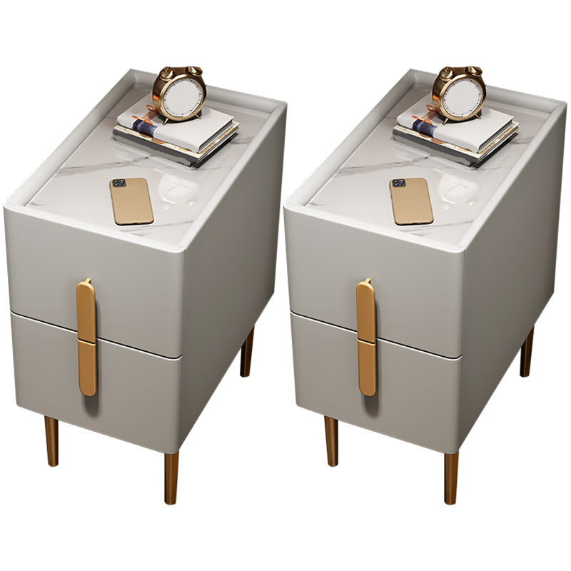 Cassetti da tavolo da notte in pietra incluso comodino da letto per camera da letto