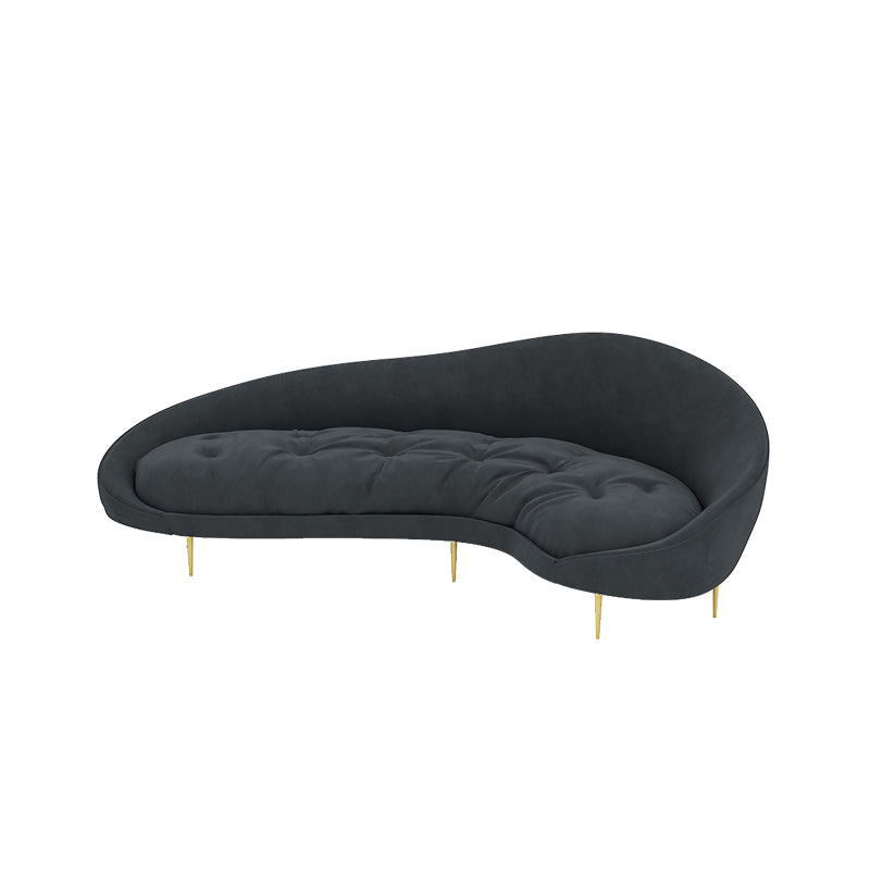 Stationary Sofa Apartment Slope Arm Loveseat for Living Room