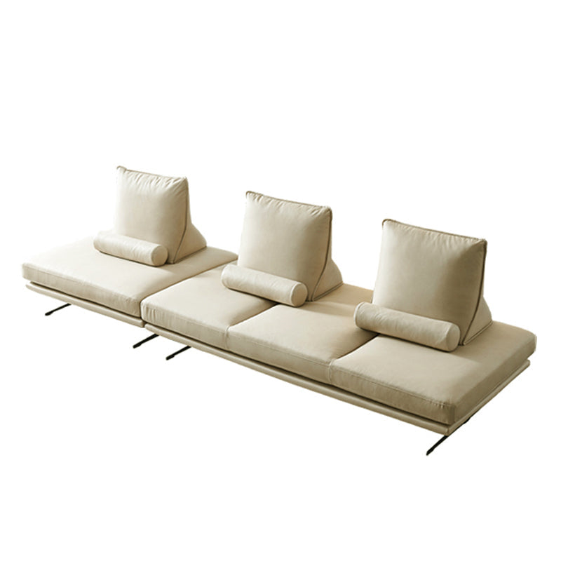 Sofá ultramoderno con almohadas de altavos setente sin brazo para sala de bonificación