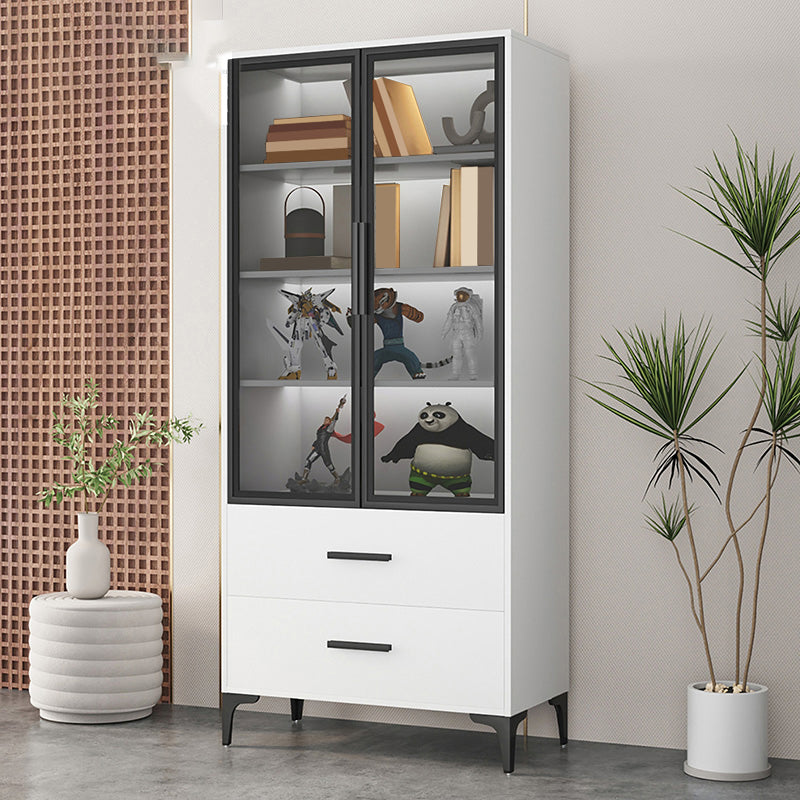 Mobile moderno mobile accento resistente al metallo e al legno con porte