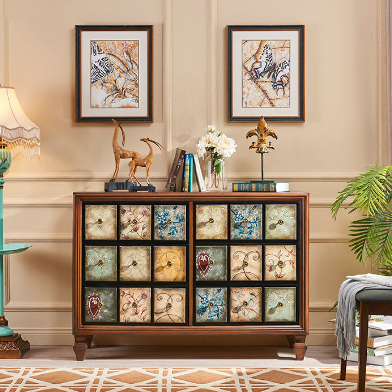 MEDING MEDCIMENTO MODERNO MODERNO 16.14 "Accento largo, mobile laterale del rettangolo di legno