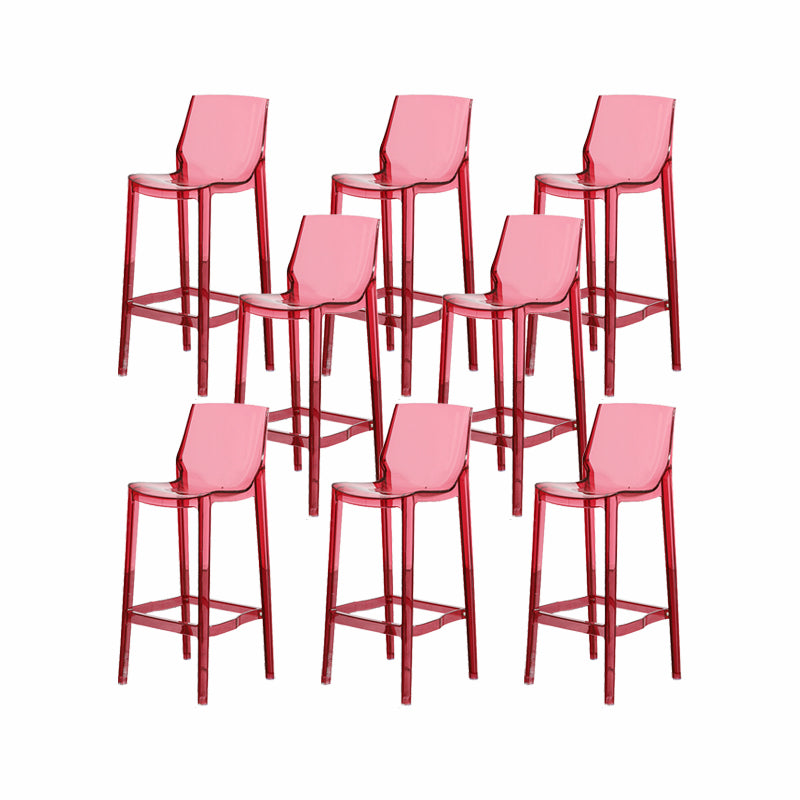 Contemporary Style Plastic Bar Stool Footrest Counter Stool for Bristol