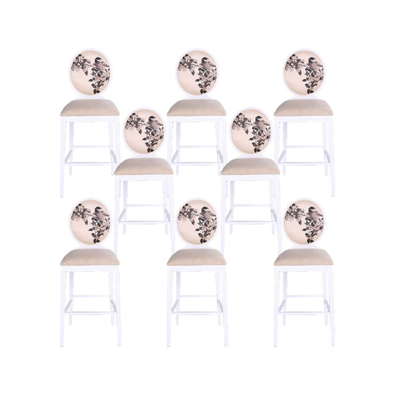 Industrial Solid Wood Bar Stools Living Room Counter Chairwith Footrest