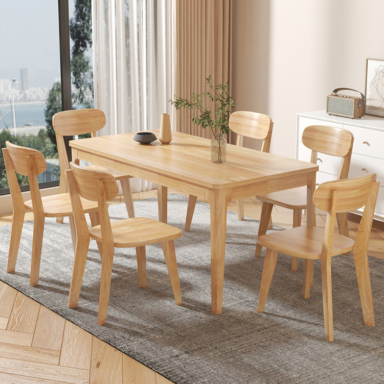Moderni mobili in legno massiccio 1/2/3/5/7 PCs Set da tavolo da pranzo in altezza standard