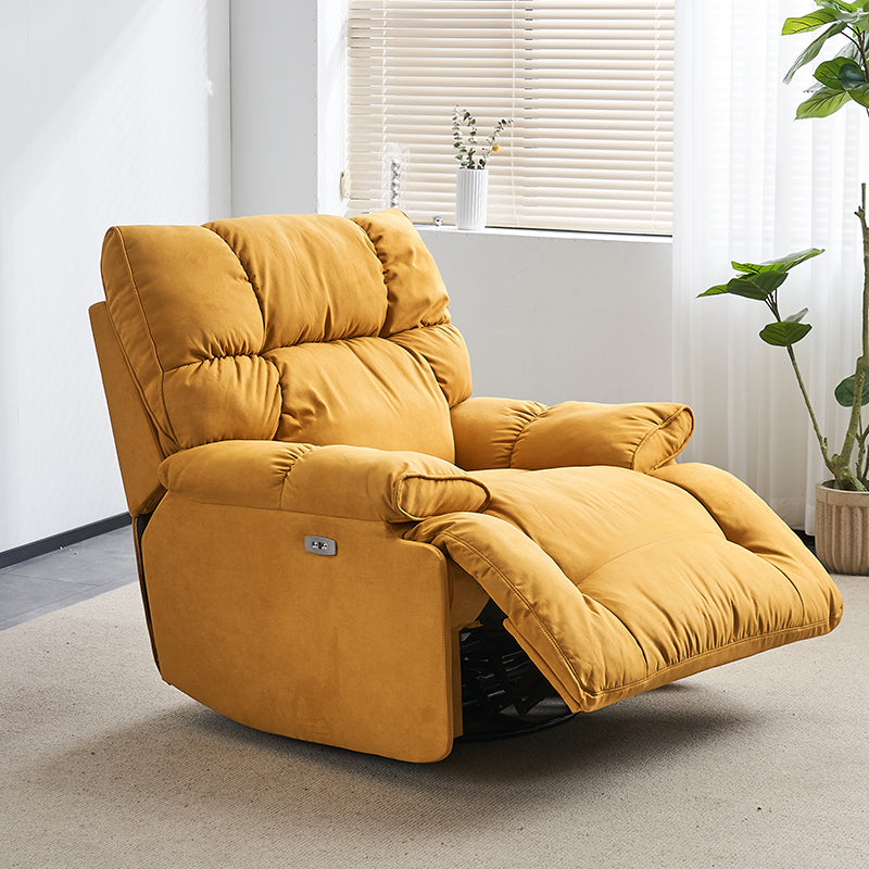 Swivel Rocker Manual Standard Recliner Solid Color Microrode Recliner stoel
