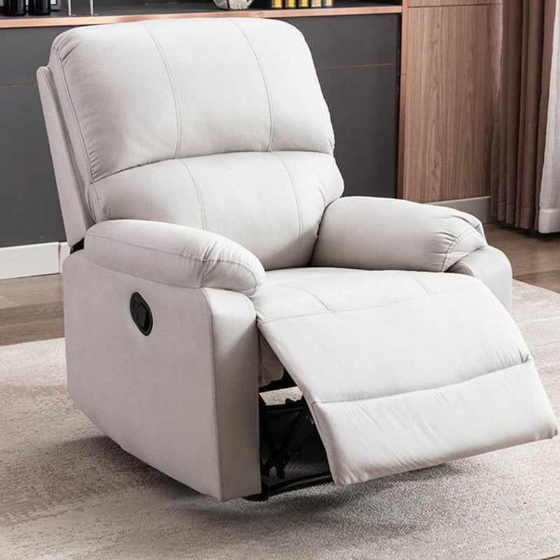 Manial-push terug standaard recliner faux lederen recliner stoel