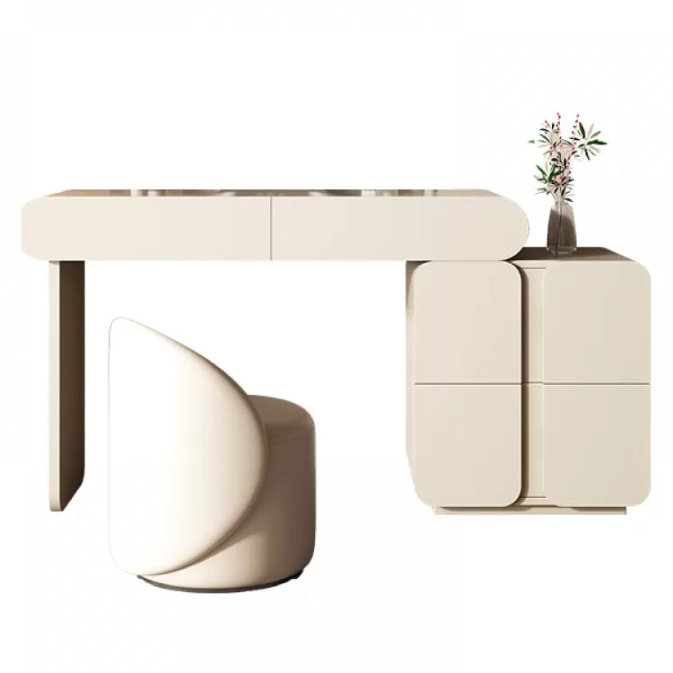 Zeitgenössischer 29,5 "Höhenschiefer Tisch Make -up Eitelkeit mit Schubladen