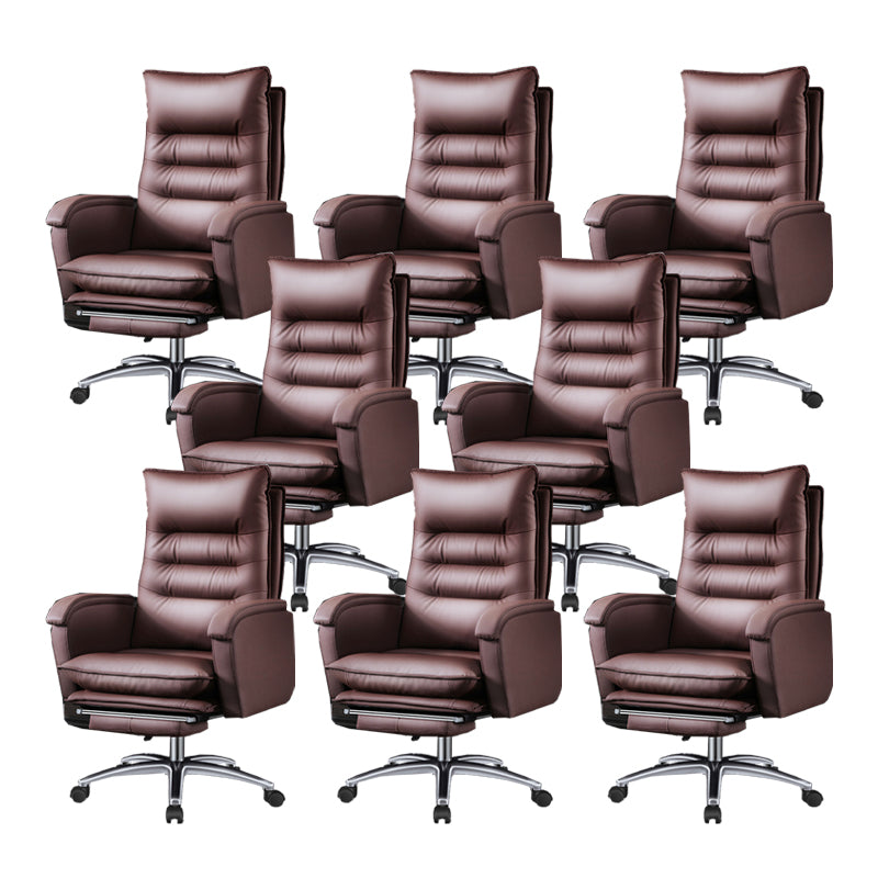 Schwenkbar armloser gepolsterter Bürostuhl Ergonomic High Back Manager Chair Stuhl