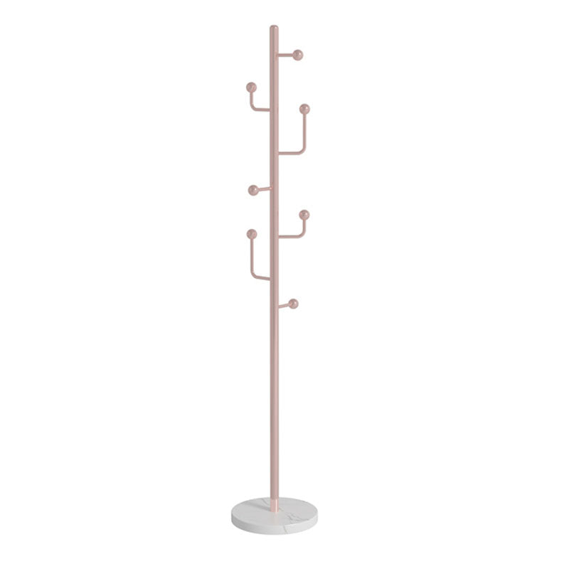 Metal Entry Hall Tree Marble Base Coat Hanger met 7 haken, 70,86 "H