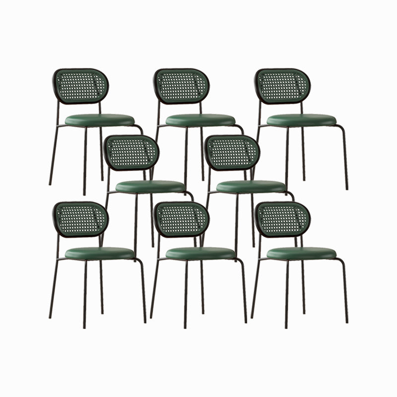 Industriële gestoffeerde zijstoel Open achterste armloze stoel voor eetkamer