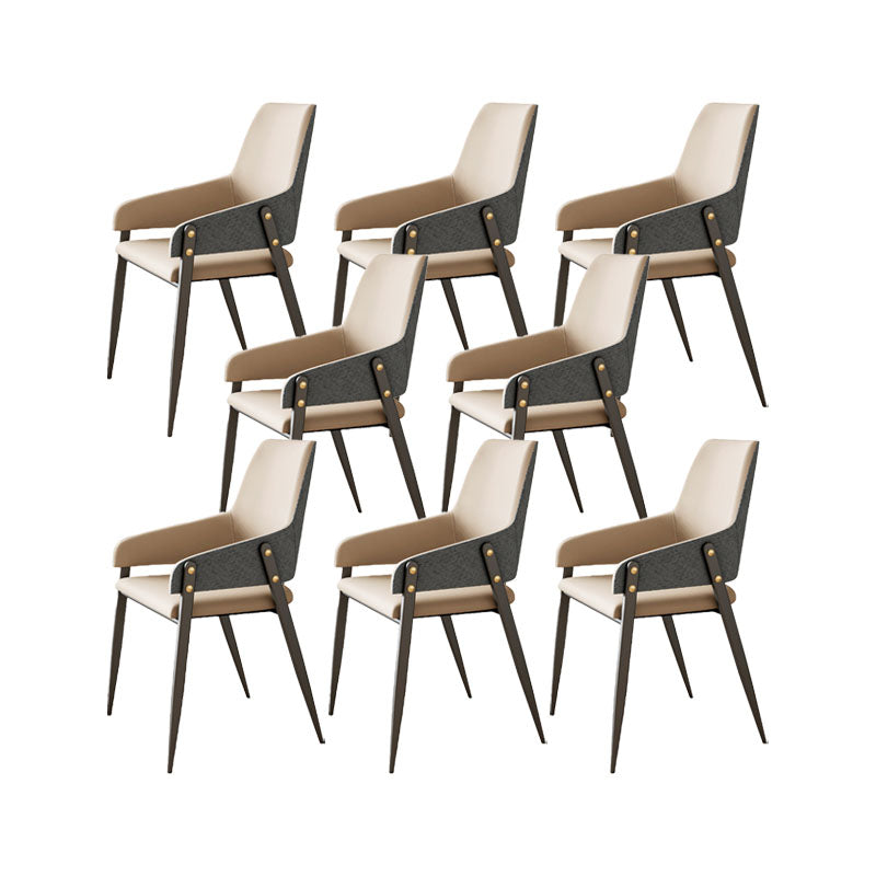 Industrielle Polsterarm Stuhl Küche Parsons Essstuhl