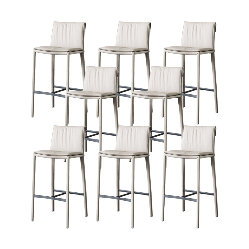 Contemporary Style Metal Bar Stool Footrest Counter Stool for Restaurant