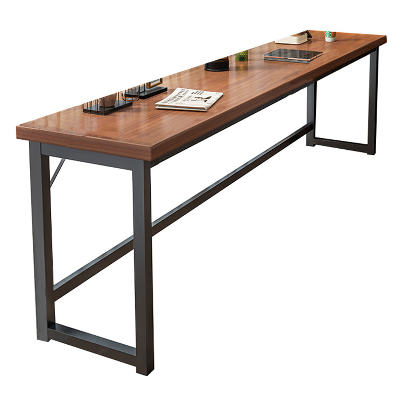 Rectangle Manufactured Wood Bistro Table Modern Pub Table with Metal Frame 78.7"L x 15.7"W x 41.3"H Without Chairs Clearhalo 'Bar Furniture' 'Bar Tables' 'bar_tables' 'furn' 'furn_bar_tables' 'Furniture' 'Kitchen & Dining Furniture' 7194072