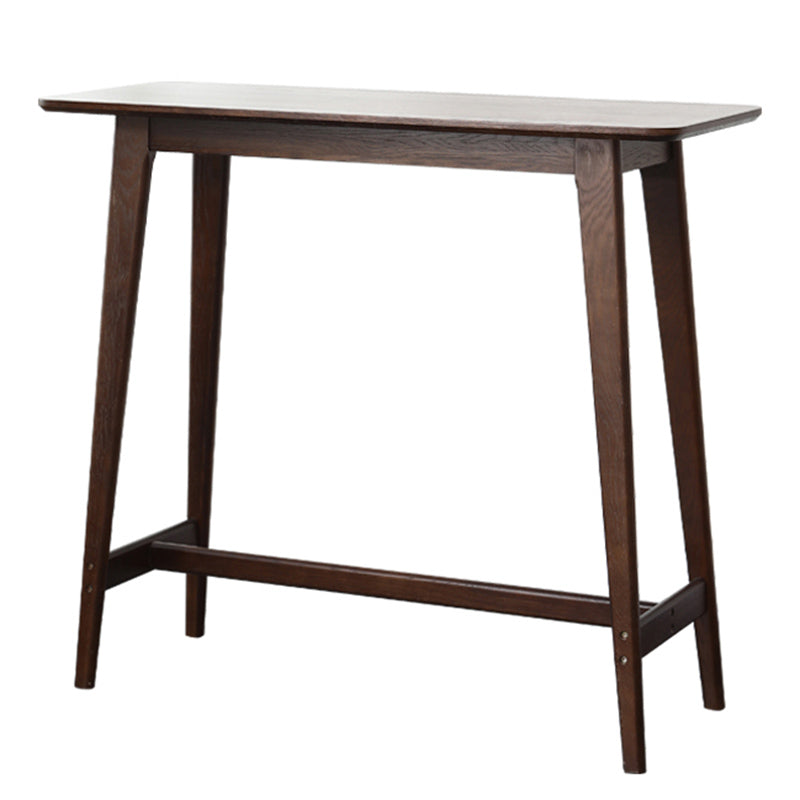 Modern Indoor Bar Dining Table Rectangle Wood Bar Stool Table