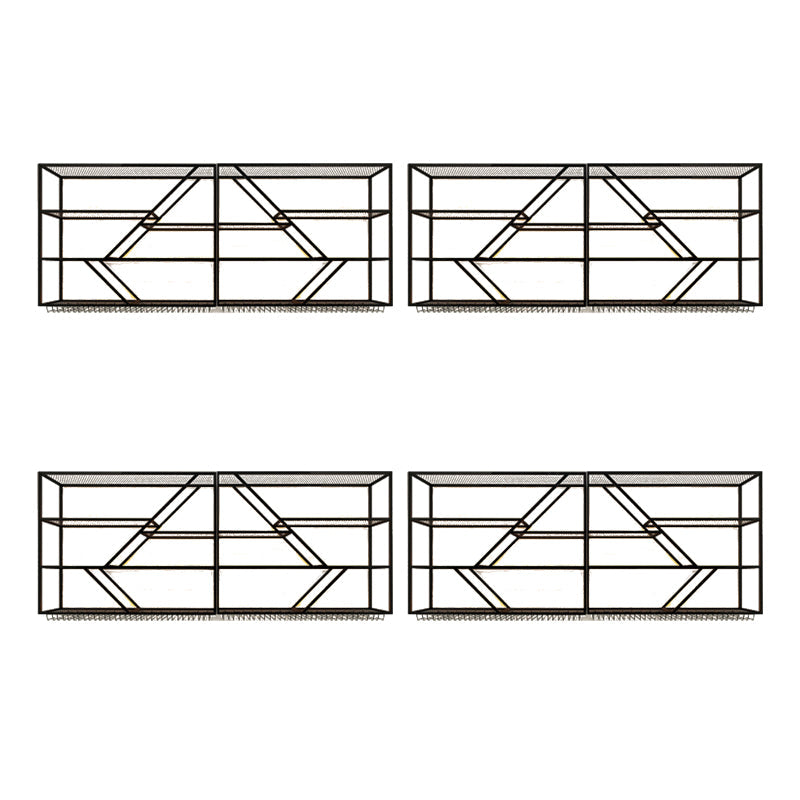 Modern Simple Wine Rack Iron Shelf Wall Mounted Wine Rack for Bar