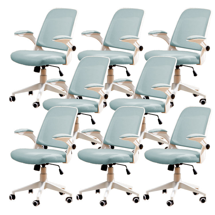 Modern Removable Arms Chair Tilt Mechanism No Distressing Ergonomic Desk Chair Blue 8 Piece Set Clearhalo 'furn' 'furn_office_chair' 'Furniture' 'Office Chairs' 'Office Furniture' 'office_chair' 7217597