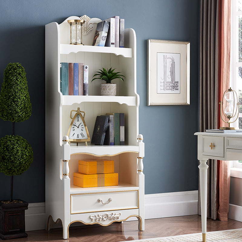 Eigentijdse houten boekenkast standaard gesloten back -boekenplank met planken