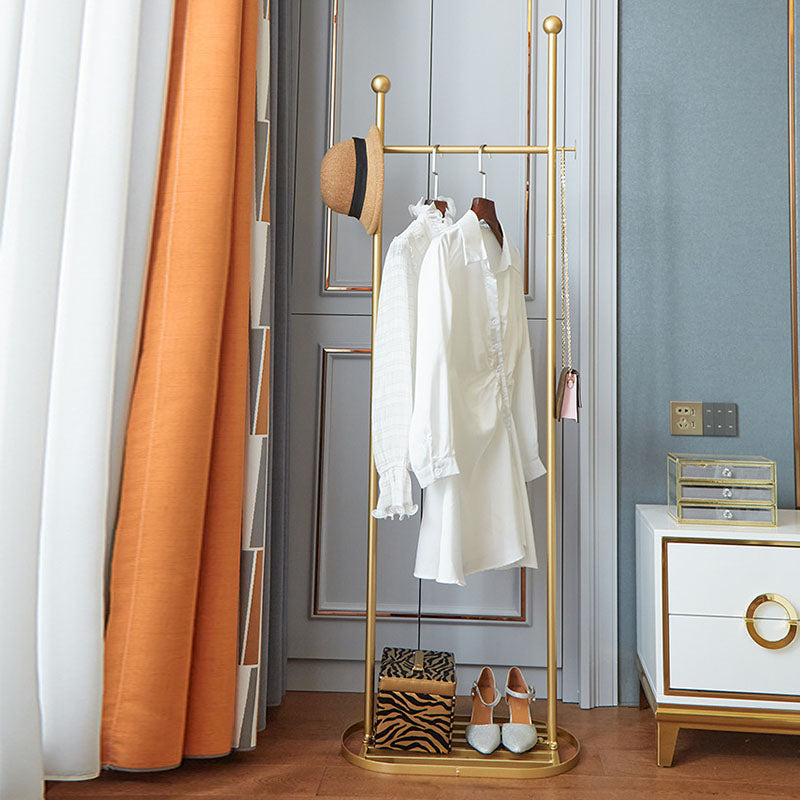 Hermosa percha de metal de estante de abrigo libre para dormitorio