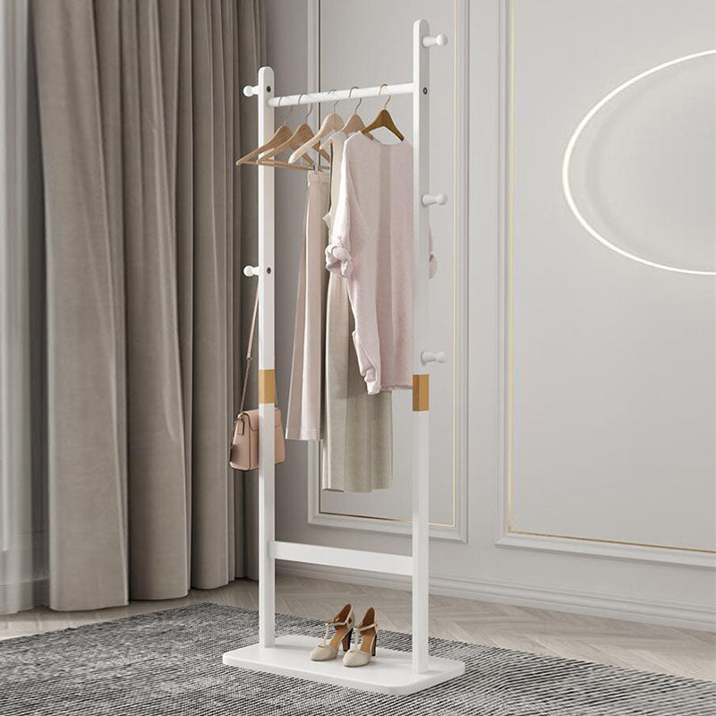 Eenvoudige stijl kleerhanger massief houten halboom met 5 haken