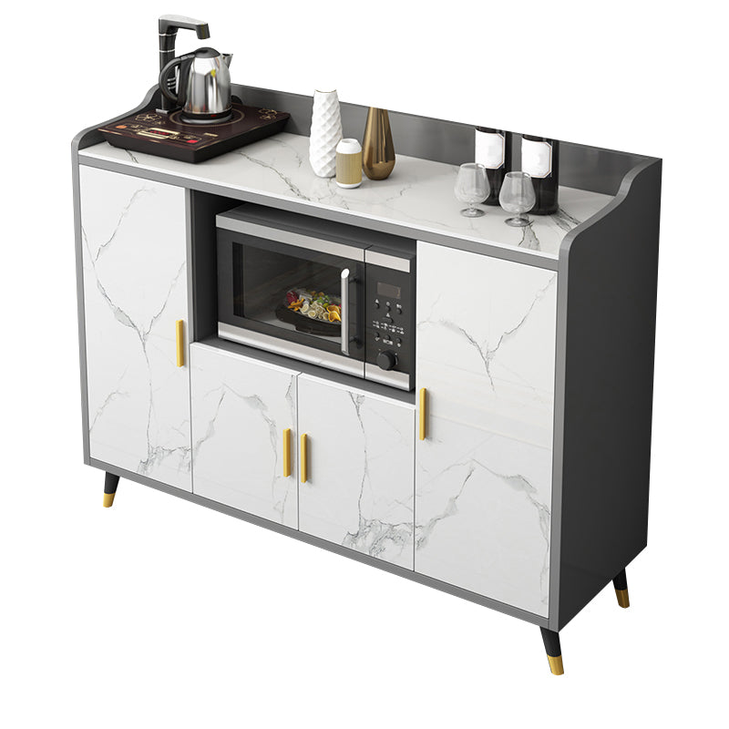 Server da pranzo per la casa in pietra in pietra in finto legno in legno con armadi