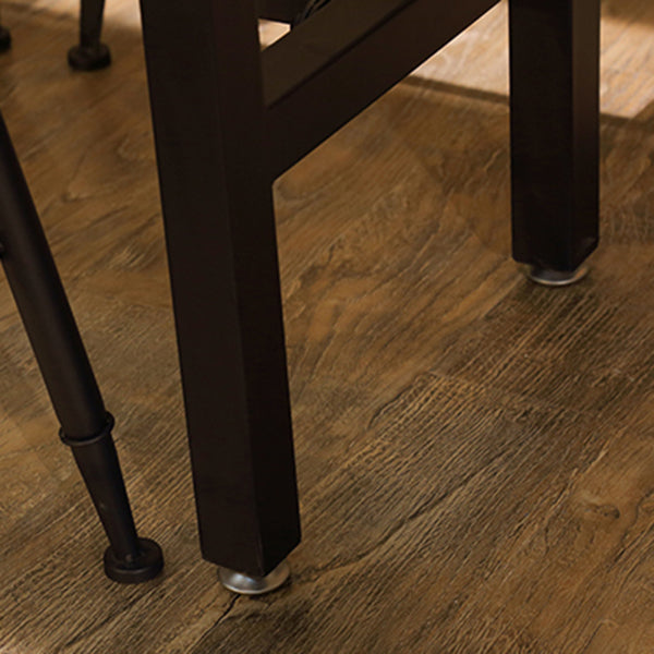 Mesa de comedor de barra rectangular contemporánea mesa de barra de madera maciza en marrón