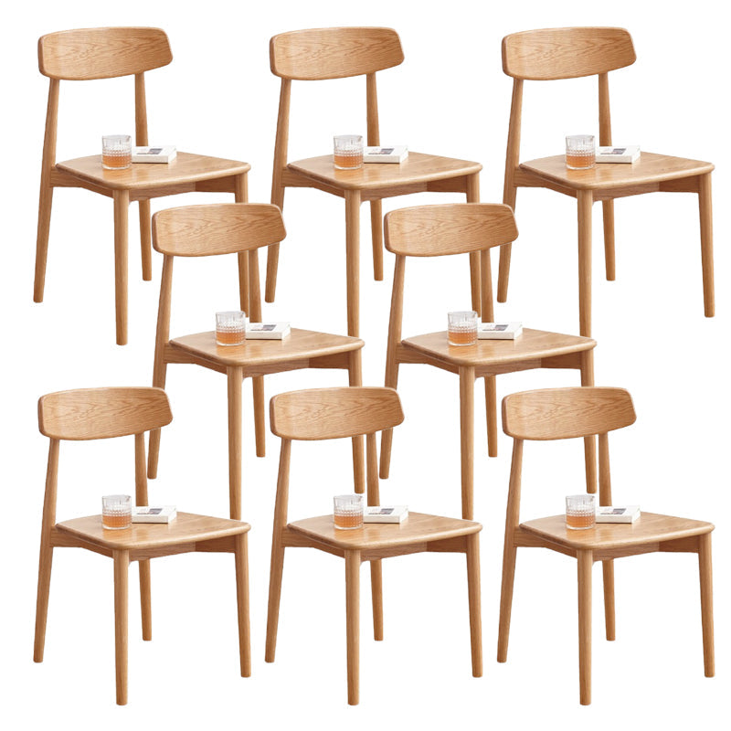 Esszimmer armloser Esstuhl Haus Holz offener Esstuhl